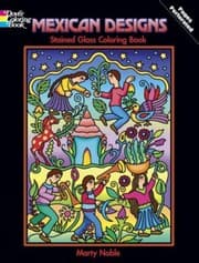Tapa de Mexican Designs Stained Glass Coloring Book
Dover Stained Glass Coloring Book