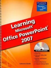 Tapa de Learning Microsoft Office PowerPoint 2007 With CDROM