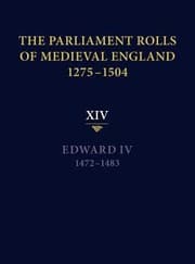 Tapa de The Parliament Rolls of Medieval England 12751504 XIV