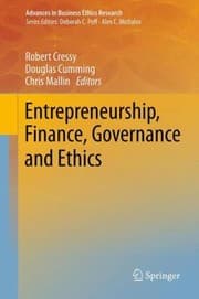 Tapa de Entrepreneurship Finance Governance and Ethics
Advances in Business Ethics Research