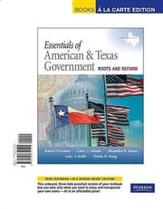 Tapa de Essentials of American  Texas Government
            
                Books a la Carte