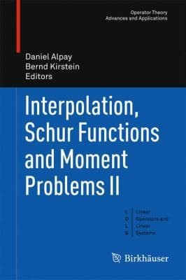 Tapa de Interpolation Schur Functions And Moment Problems Ii