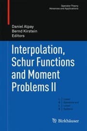 Tapa de Interpolation Schur Functions And Moment Problems Ii