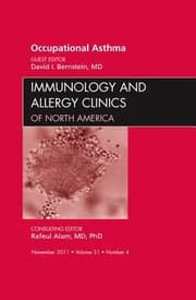 Tapa de Occupational Asthma an Issue of Immunology and Allergy Clinics