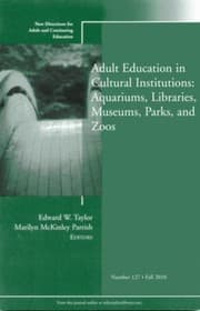 Tapa de Adult Education in Cultural Institutions
            
                New Directions for Adult  Continuing Education