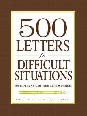 Tapa de 500 Letters for Difficult Situations