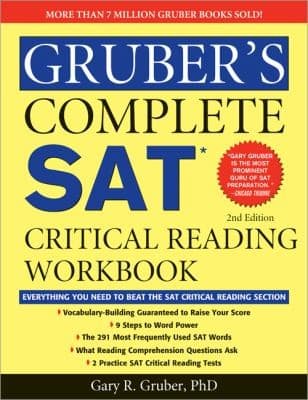 Tapa de Grubers Complete SAT Critical Reading Workbook