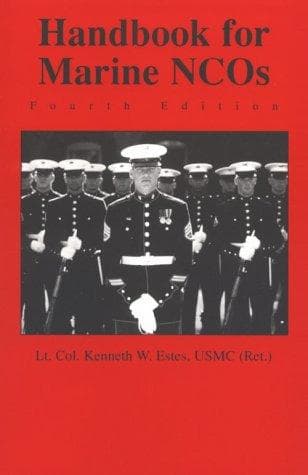 Tapa de Handbook for Marine NCOs