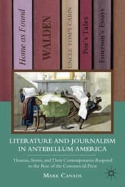 Tapa de Literature and Journalism in Antebellum America