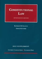 Tapa de Constitutional Law 17th 2012 Supplement