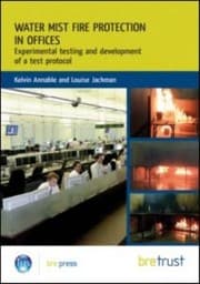 Tapa de Water Mist Fire Protection in Offices