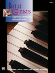 Tapa de Recital Gems A Collection Of 13 Impressive Piano Solos For Early Intermediate Through Late Intermediate Students