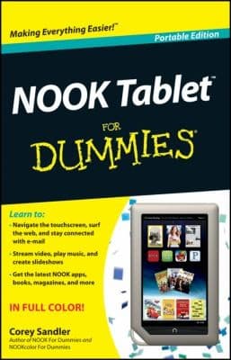 Tapa de Nook Tablet For Dummies