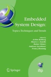 Tapa de Embedded System Design Topics Techniques and Trends Ifip Tc10 Working Conference
            
                IFIP Advances in Information and Communication Technology