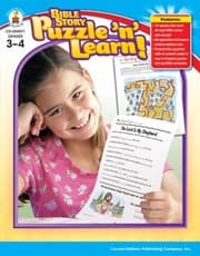Tapa de Bible Story Puzzle n Learn Grades 3  4