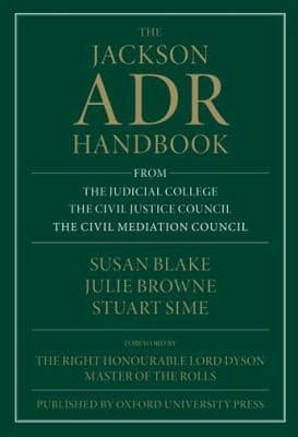 Tapa de The Jackson ADR Handbook