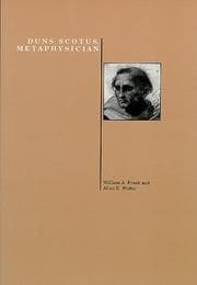 Tapa de Duns Scotus, metaphysician