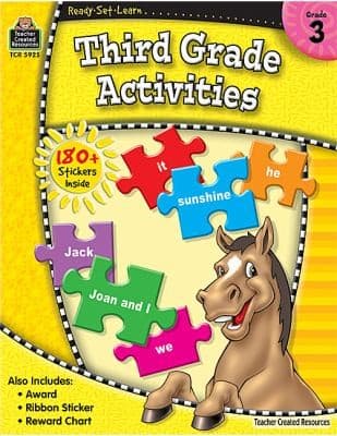Tapa de ReadySetLearn 3rd Grade Activities With Stickers