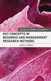 Tapa de Key Concepts In Business And Management Research Methods