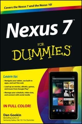 Tapa de Nexus 7 for Dummies Google Tablet