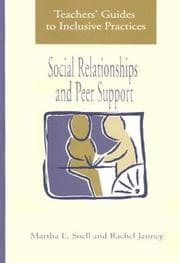 Tapa de Social relationships and peer supports