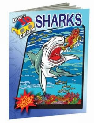 Tapa de Sharks With 3D Glasses
Dover 3D Coloring