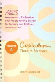 Tapa de Curriculum for Birth to Three Years