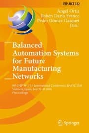 Tapa de Balanced Automation Systems for Future Manufacturing Networks
            
                IFIP Advances in Information and Communication Technology