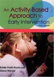 Tapa de An activity-based approach to early intervention