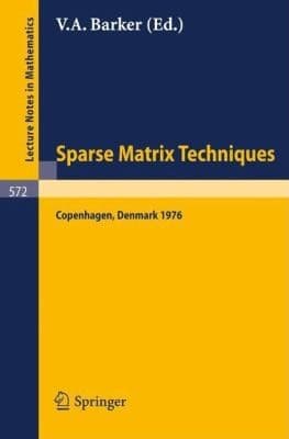 Tapa de Sparse Matrix Techniques
            
                Lecture Notes in Mathematics