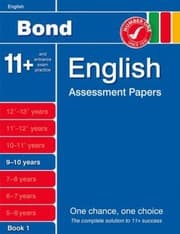 Tapa de Bond English Assessment Papers 910 Years Book 1
