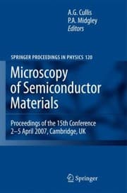 Tapa de Microscopy of Semiconducting Materials 2007
            
                Springer Proceedings in Physics Hardcover