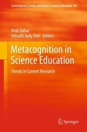 Tapa de Metacognition In Science Education Trends In Current Research
