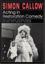 Tapa de Acting in Restoration Comedy (Applause Acting Series)