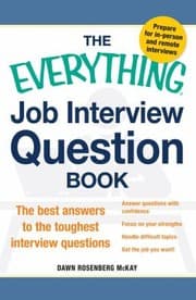 Tapa de The Everything Job Interview Question Book