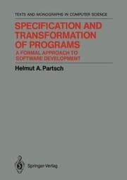 Tapa de Specification and Transformation of Programs
            
                Monographs in Computer Science
