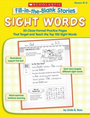 Tapa de FillInTheBlank Stories Sight Words