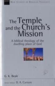 Tapa de The Temple and the Churchs Mission
            
                New Studies in Biblical Theology