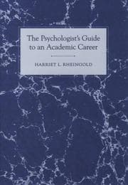 Tapa de The psychologist's guide to an academic career
