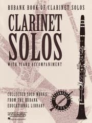 Tapa de Rubank Book of Clarinet Solos  Intermediate Level