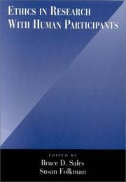 Tapa de Ethics in research with human participants