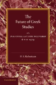Tapa de The Future of Greek Studies