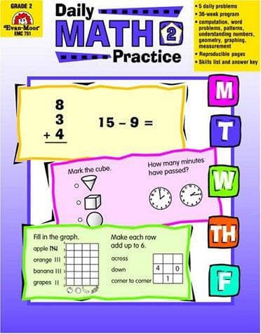 Tapa de Daily Math Practice, Grade 2