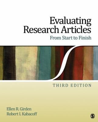 Tapa de Evaluating Research Articles From Start To Finish