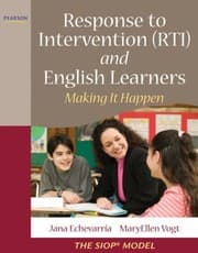 Tapa de Response to Intervention RTI and English Learners