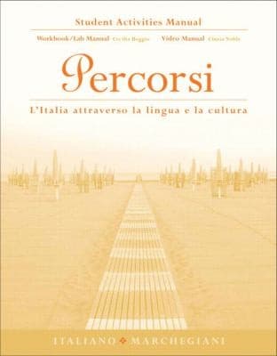 Tapa de Student Activities Manual for Percorsi
