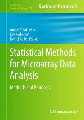 Tapa de Statistical Methods for Microarray Data Analysis
            
                Methods in Molecular Biology Hardcover