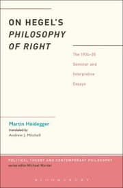 Tapa de On Hegels Philosophy of Right
Political Theory and Contemporary Philosophy