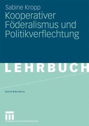 Tapa de Kooperativer F Deralismus Und Politikverflechtung
Governance Paperback