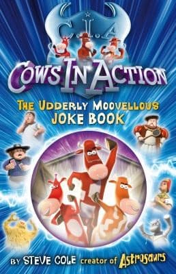 Tapa de Cows in Action Joke Book